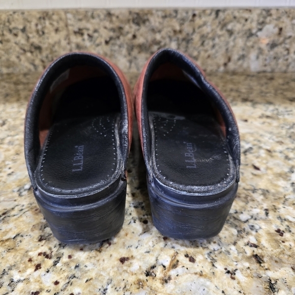 LL Bean Womens EU 41 US 10 Leather Braided Clog Mules Shoes Made in Brazil - Picture 7 of 8